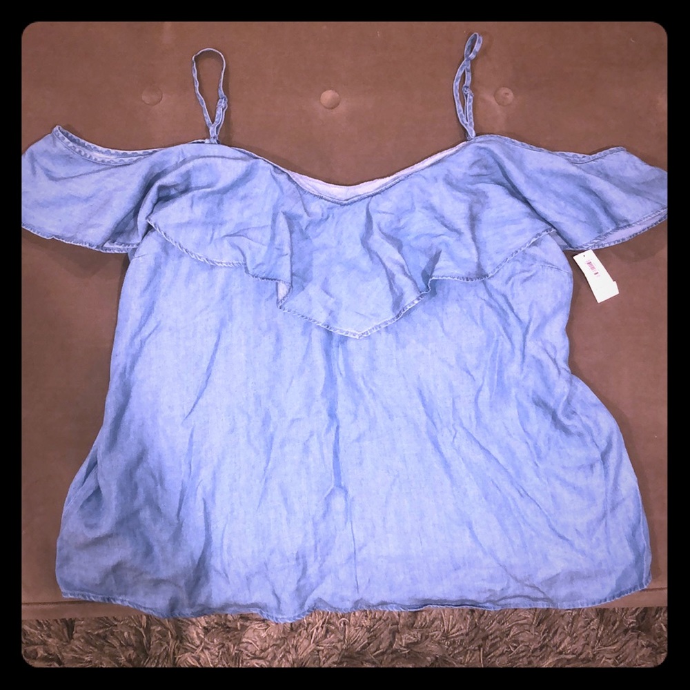 Old Navy denim off the shoulder top